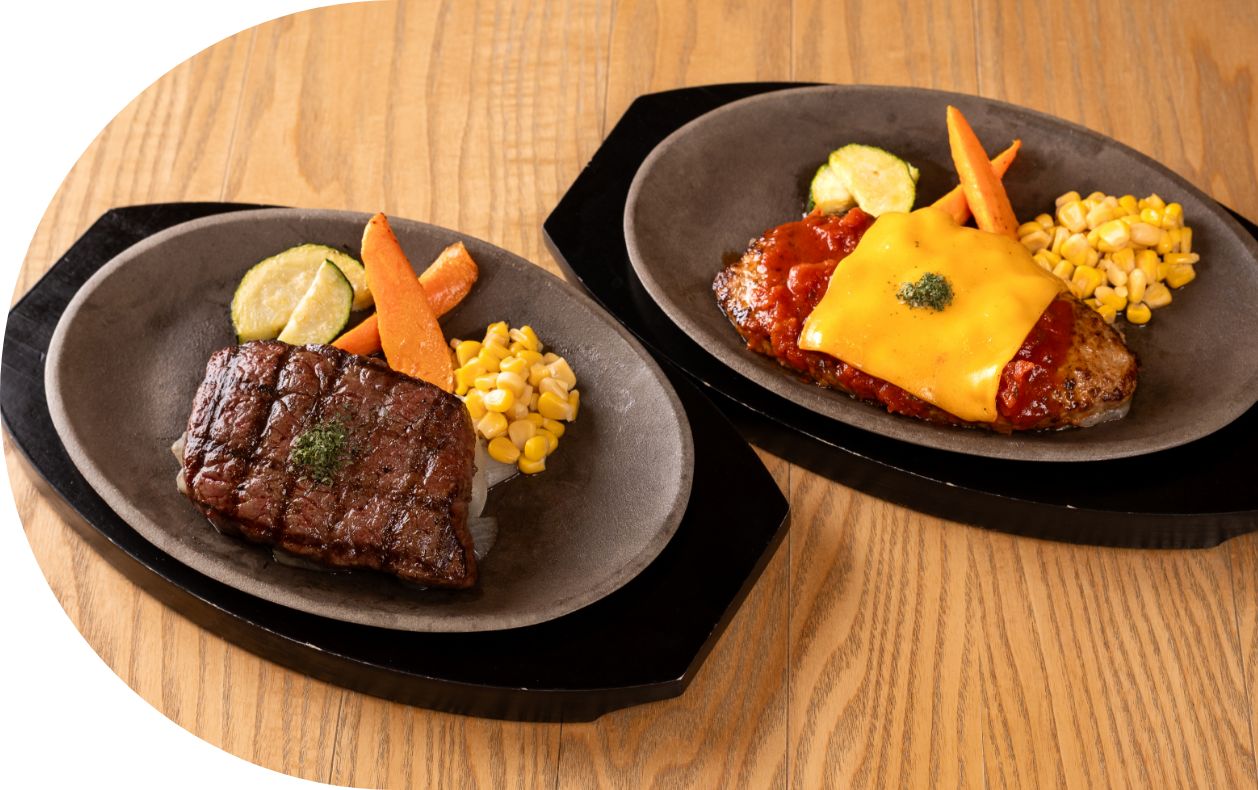 ステーキハンバーグの画像